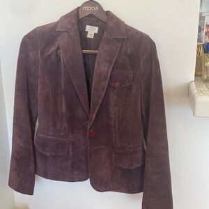 Suede blazer